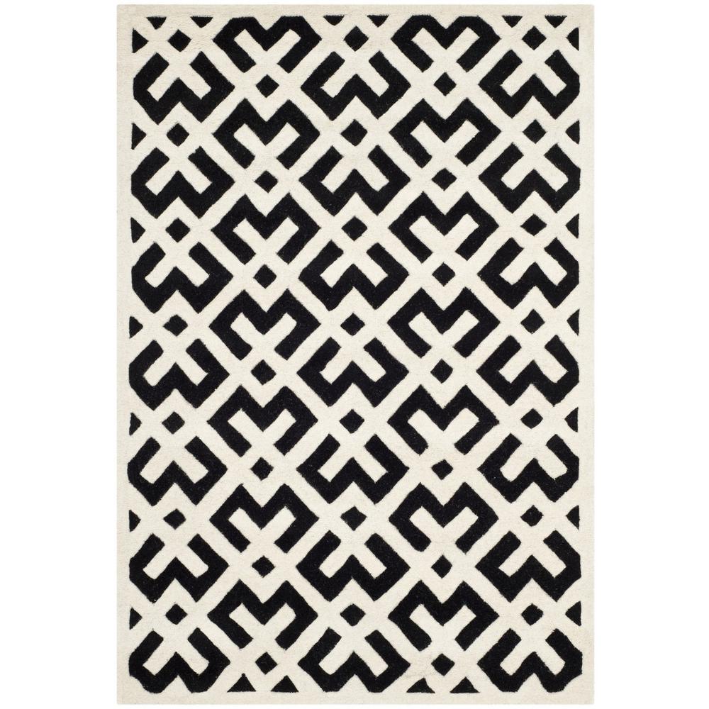 CHATHAM, BLACK / IVORY, 4' X 6', Area Rug, CHT719K-4. Picture 1