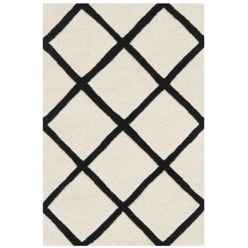 CHATHAM, IVORY / BLACK, 2' X 3', Area Rug, CHT720A-2. Picture 1