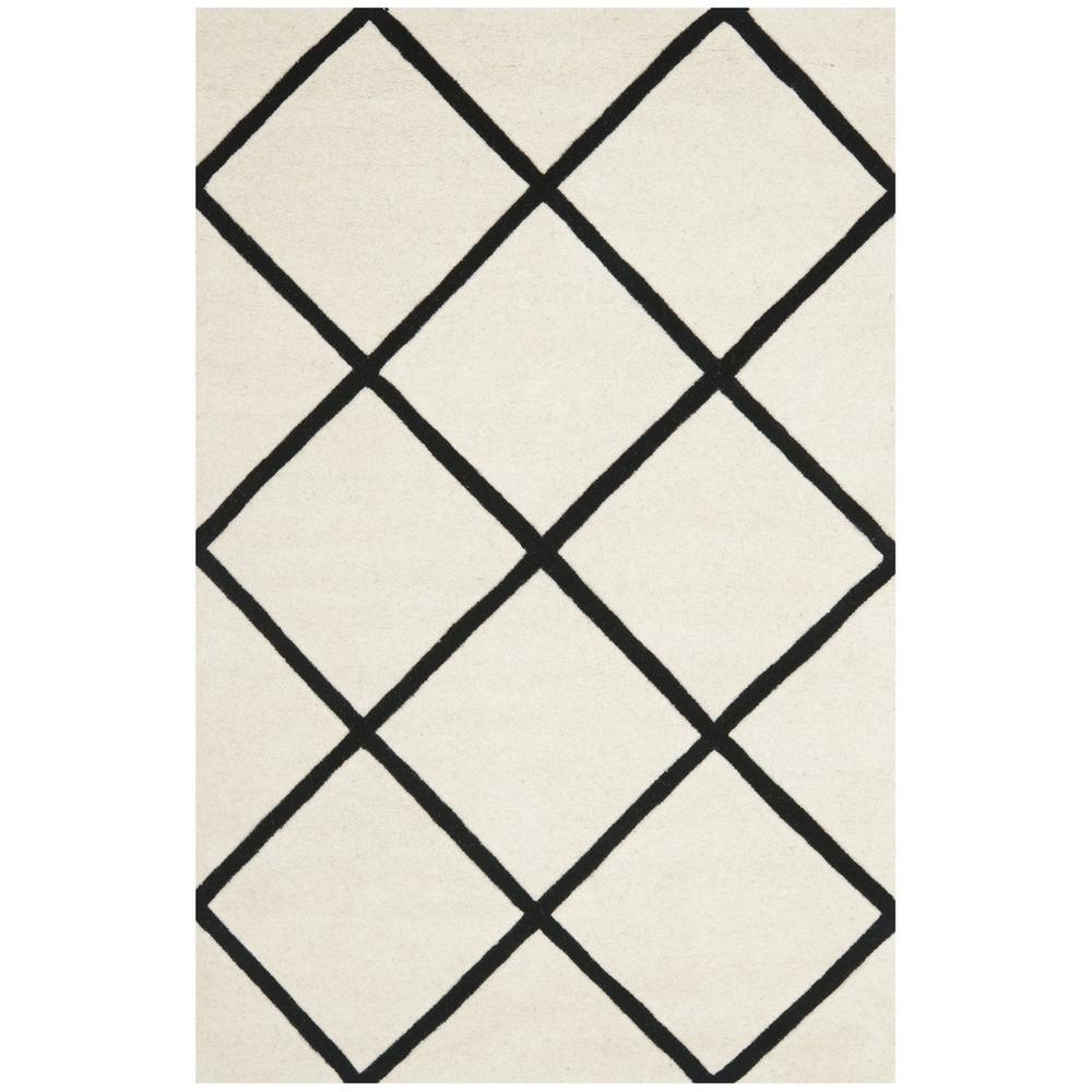 CHATHAM, IVORY / BLACK, 4' X 6', Area Rug, CHT720A-4. Picture 1