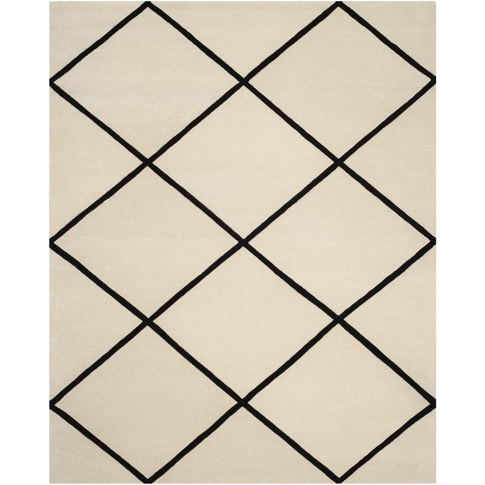 CHATHAM, IVORY / BLACK, 8' X 10', Area Rug, CHT720A-8. Picture 1