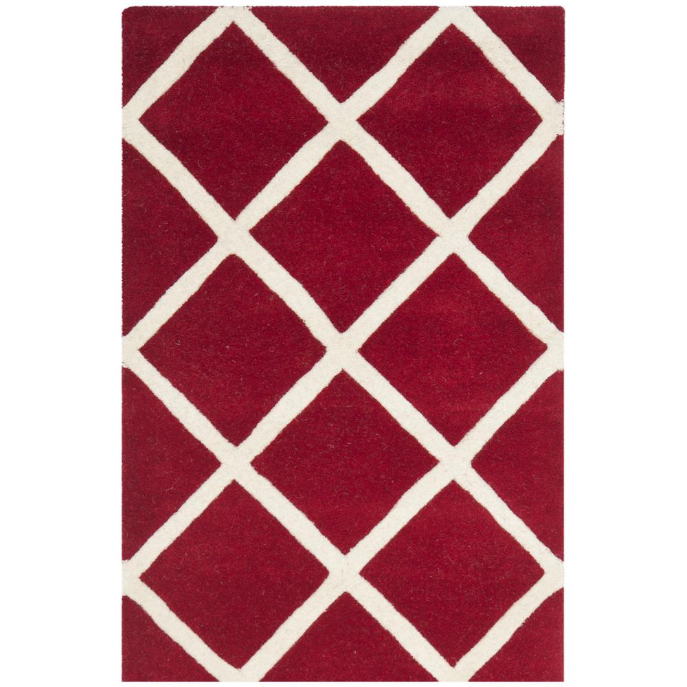 CHATHAM, RED / IVORY, 4' X 6', Area Rug, CHT720G-4. Picture 1
