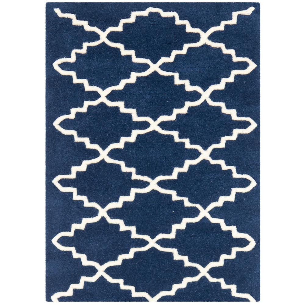 CHATHAM, DARK BLUE / IVORY, 2' X 3', Area Rug, CHT721C-2. Picture 1