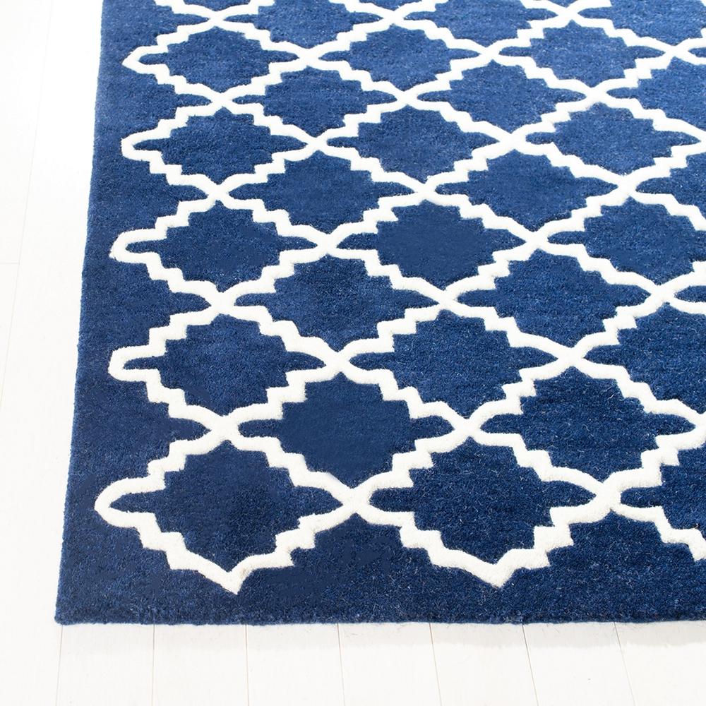CHATHAM, DARK BLUE / IVORY, 4' X 6', Area Rug, CHT721C-4. Picture 1