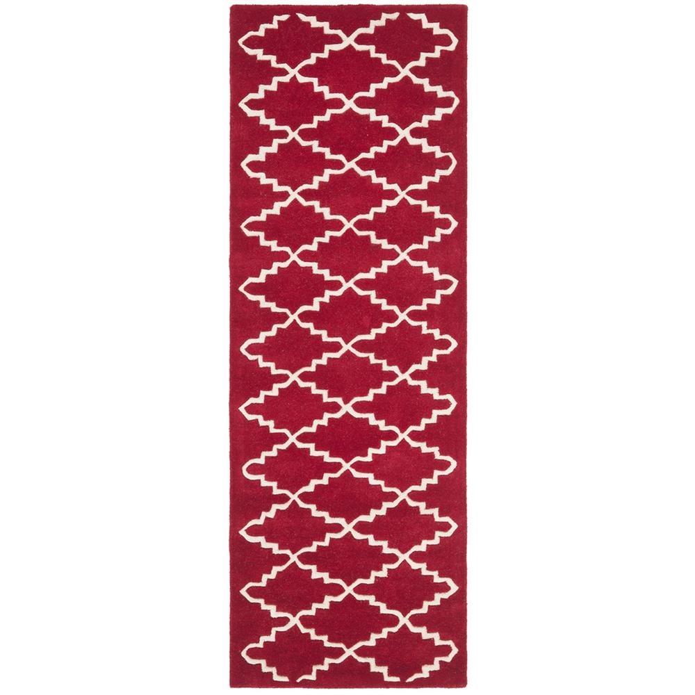 CHATHAM, RED / IVORY, 2'-3" X 7', Area Rug, CHT721G-27. Picture 1