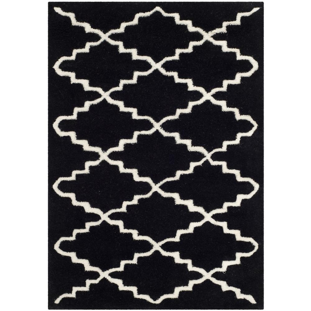 CHATHAM, BLACK / IVORY, 2' X 3', Area Rug, CHT721K-2. Picture 1