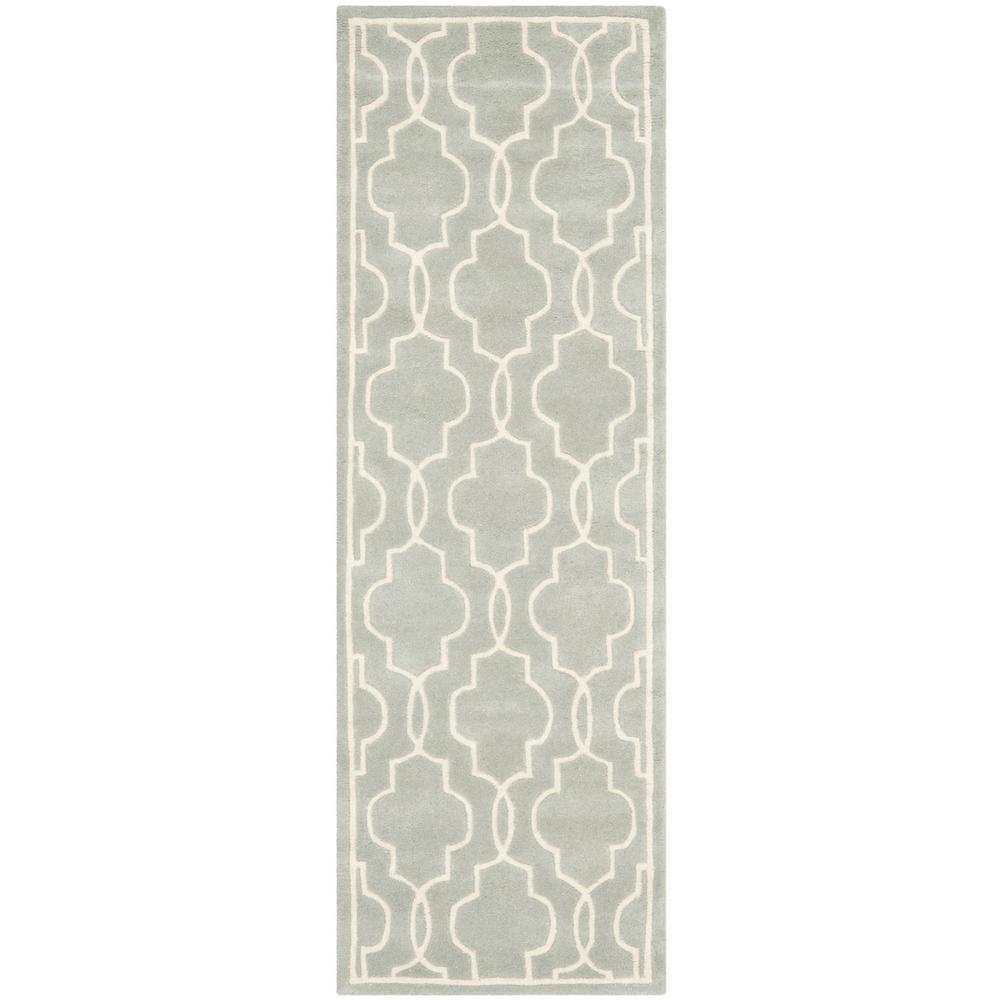 CHATHAM, GREY / IVORY, 2'-3" X 7', Area Rug, CHT723E-27. Picture 1