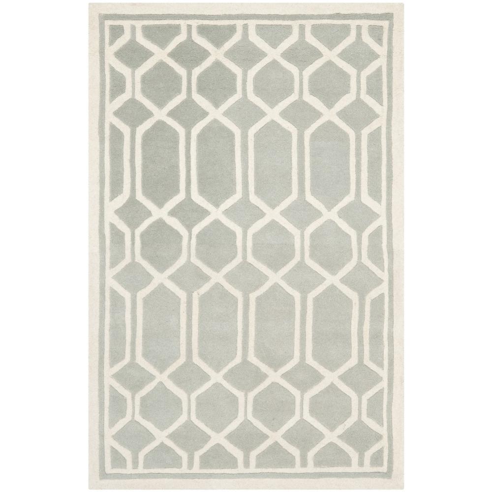 CHATHAM, GREY / IVORY, 3' X 5', Area Rug, CHT725E-3. Picture 1