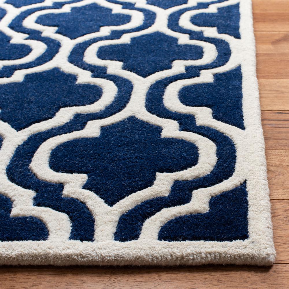 CHATHAM, DARK BLUE / IVORY, 5' X 8', Area Rug, CHT727C-5. Picture 2