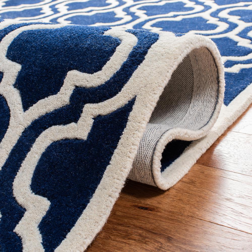 CHATHAM, DARK BLUE / IVORY, 5' X 8', Area Rug, CHT727C-5. Picture 4