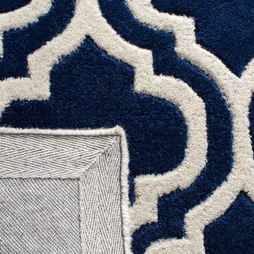 CHATHAM, DARK BLUE / IVORY, 5' X 8', Area Rug, CHT727C-5. Picture 6