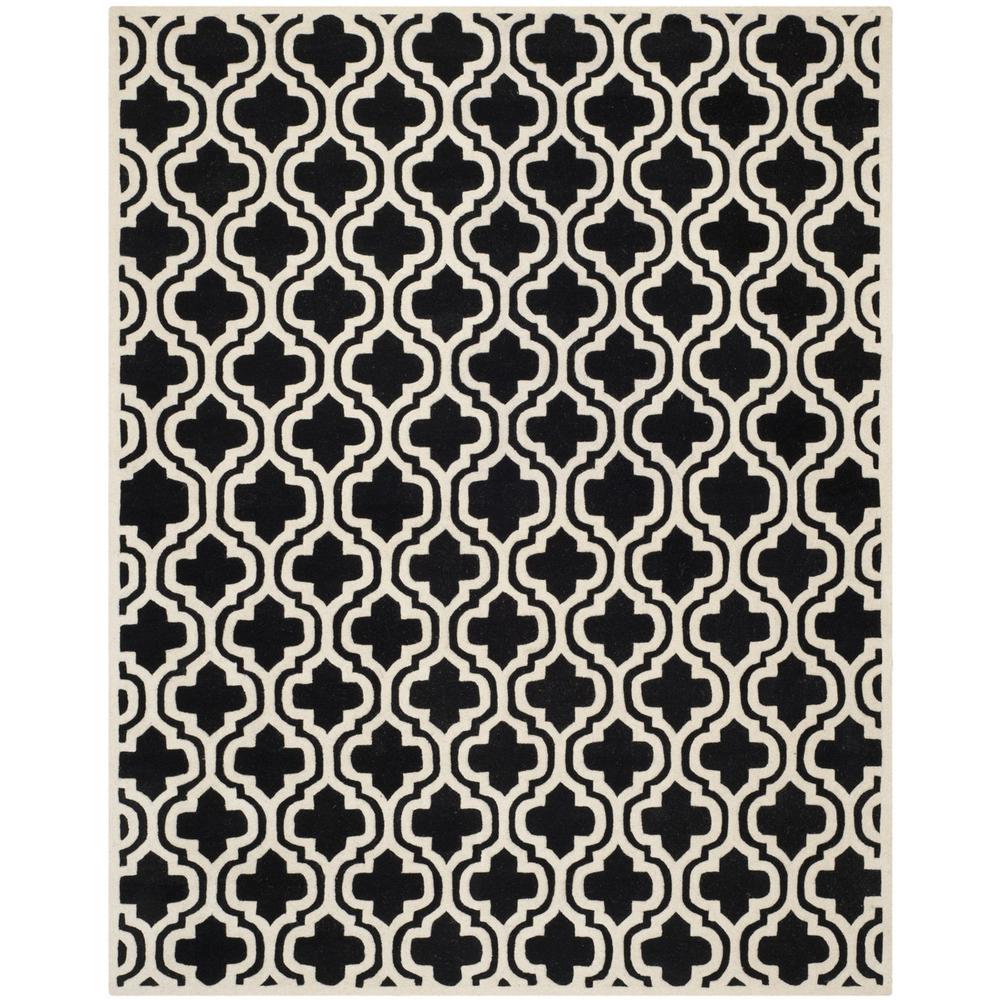 CHATHAM, BLACK / IVORY, 8' X 10', Area Rug, CHT727K-8. Picture 1