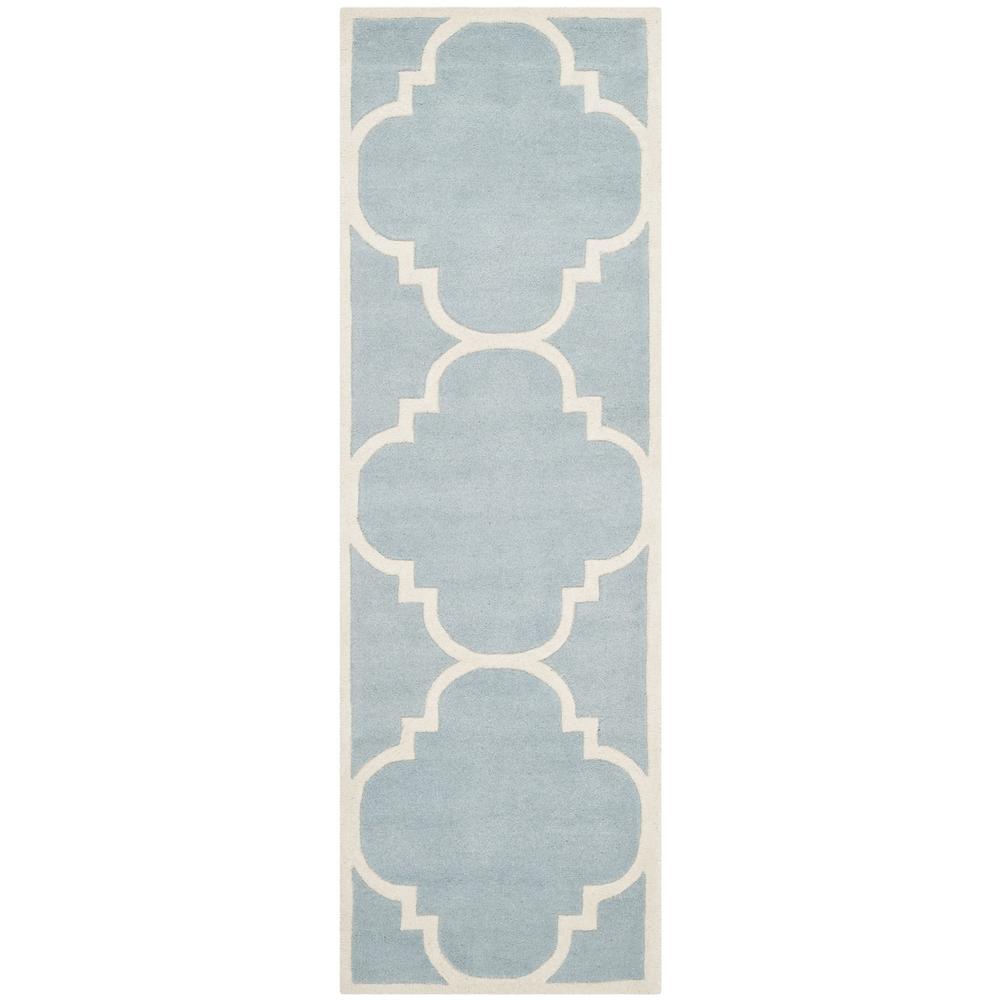 CHATHAM, BLUE / IVORY, 2'-3" X 11', Area Rug, CHT730B-211. Picture 1