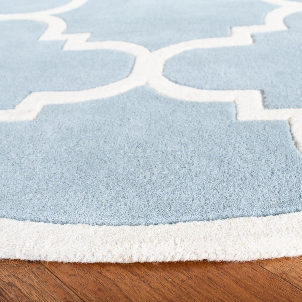 CHATHAM, BLUE / IVORY, 5' X 5' Round, Area Rug, CHT730B-5R. Picture 2