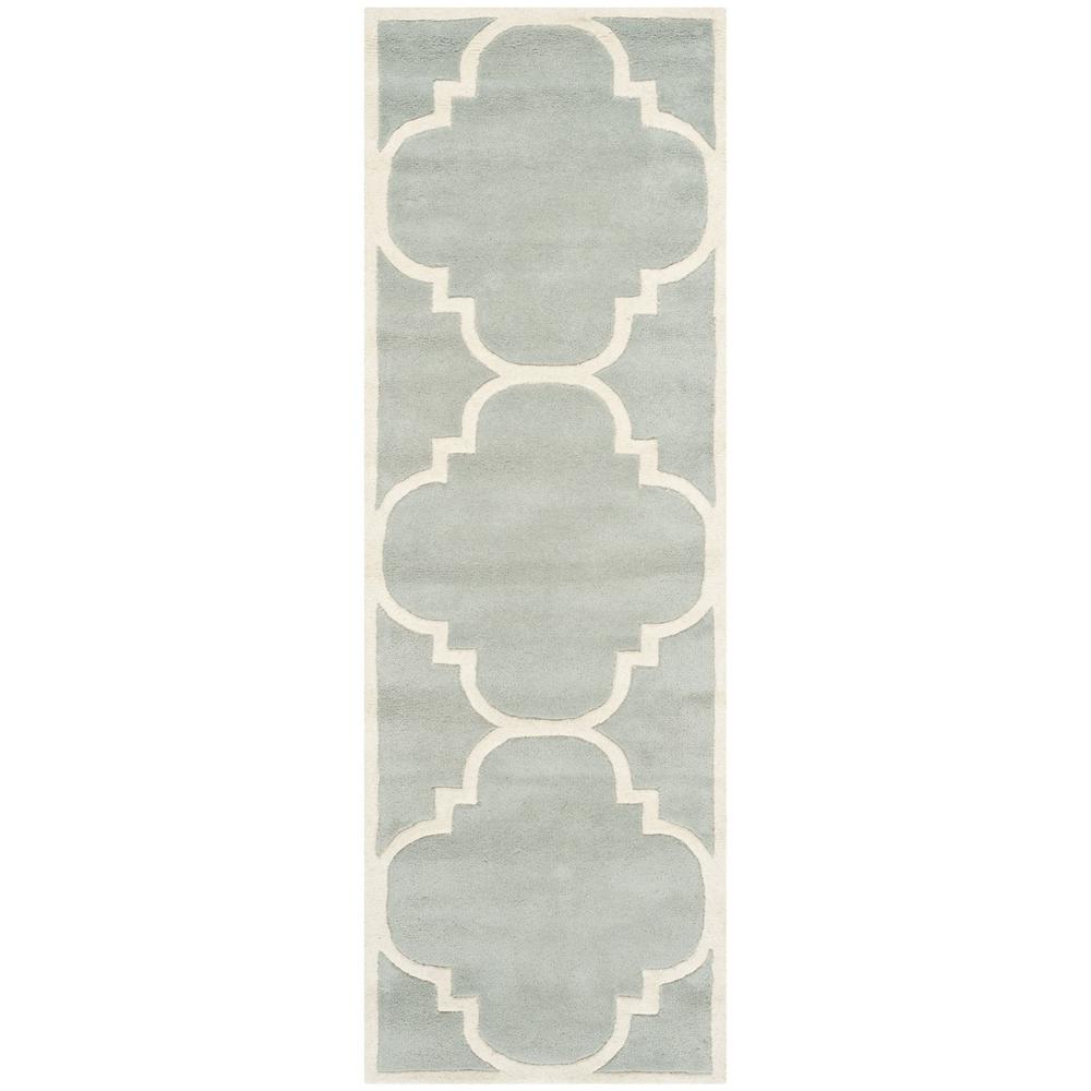 CHATHAM, GREY / IVORY, 2'-3" X 11', Area Rug, CHT730E-211. Picture 1