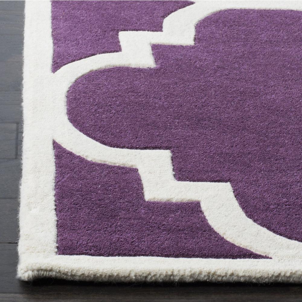 CHATHAM, PURPLE / IVORY, 5' X 8', Area Rug, CHT730F-5. Picture 1