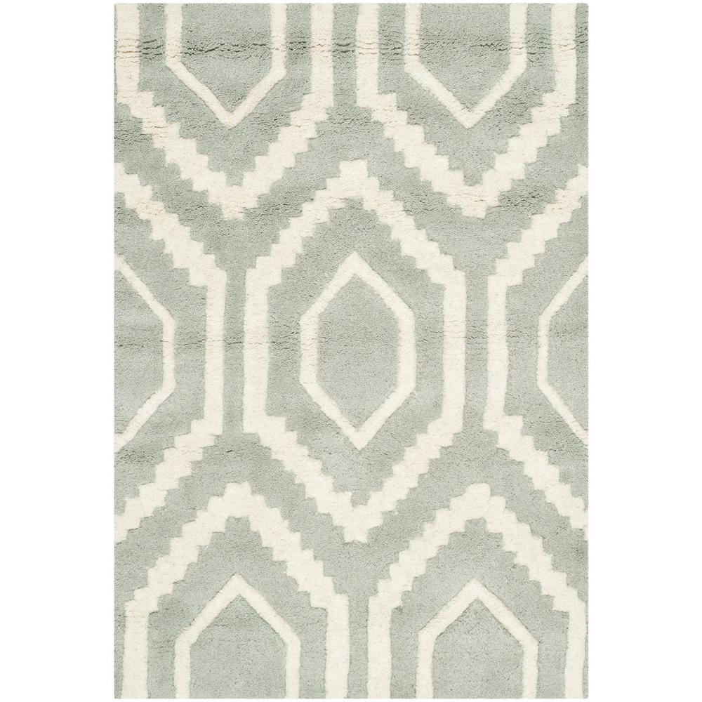 CHATHAM, GREY / IVORY, 2' X 3', Area Rug, CHT731E-2. Picture 1