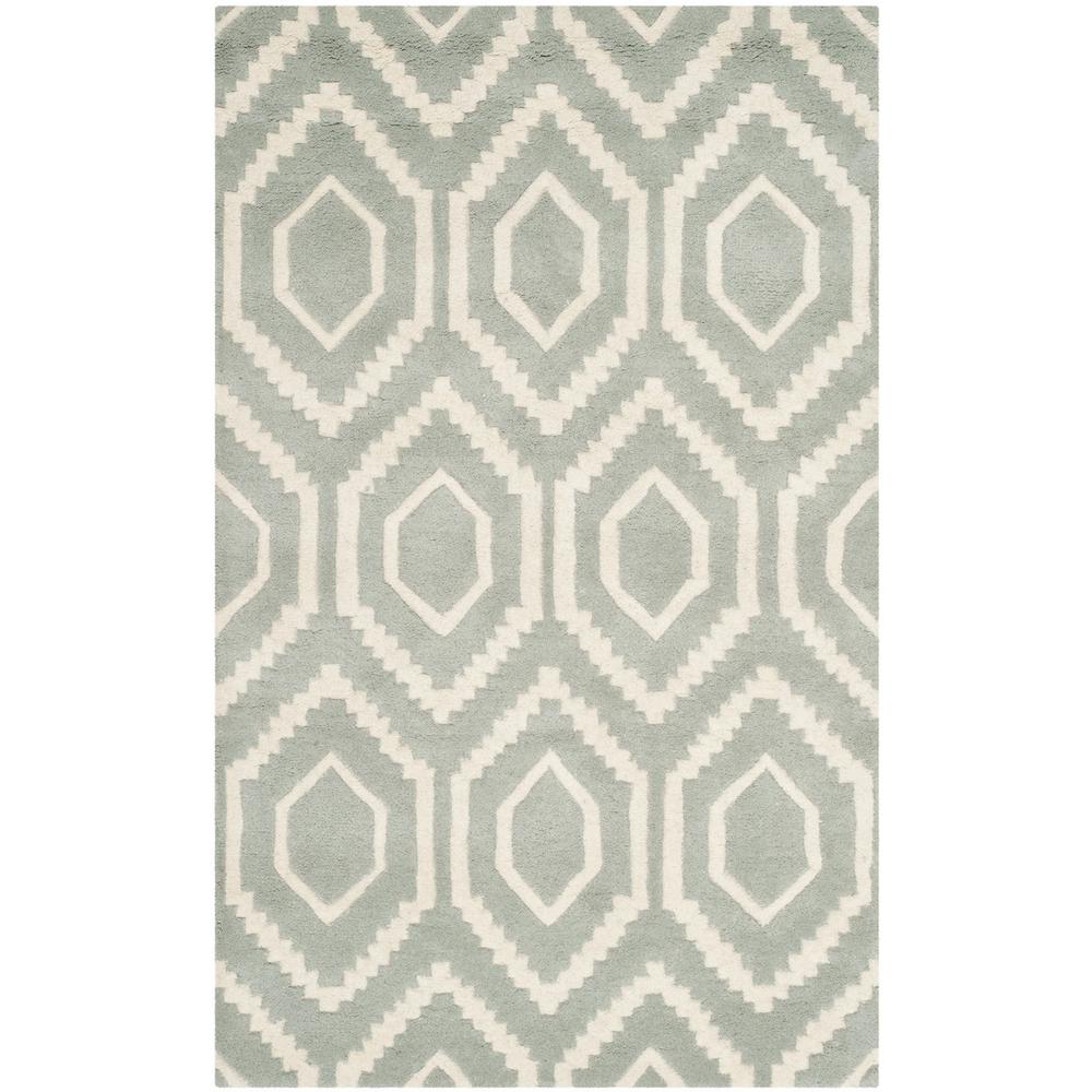 CHATHAM, GREY / IVORY, 3' X 5', Area Rug, CHT731E-3. Picture 1