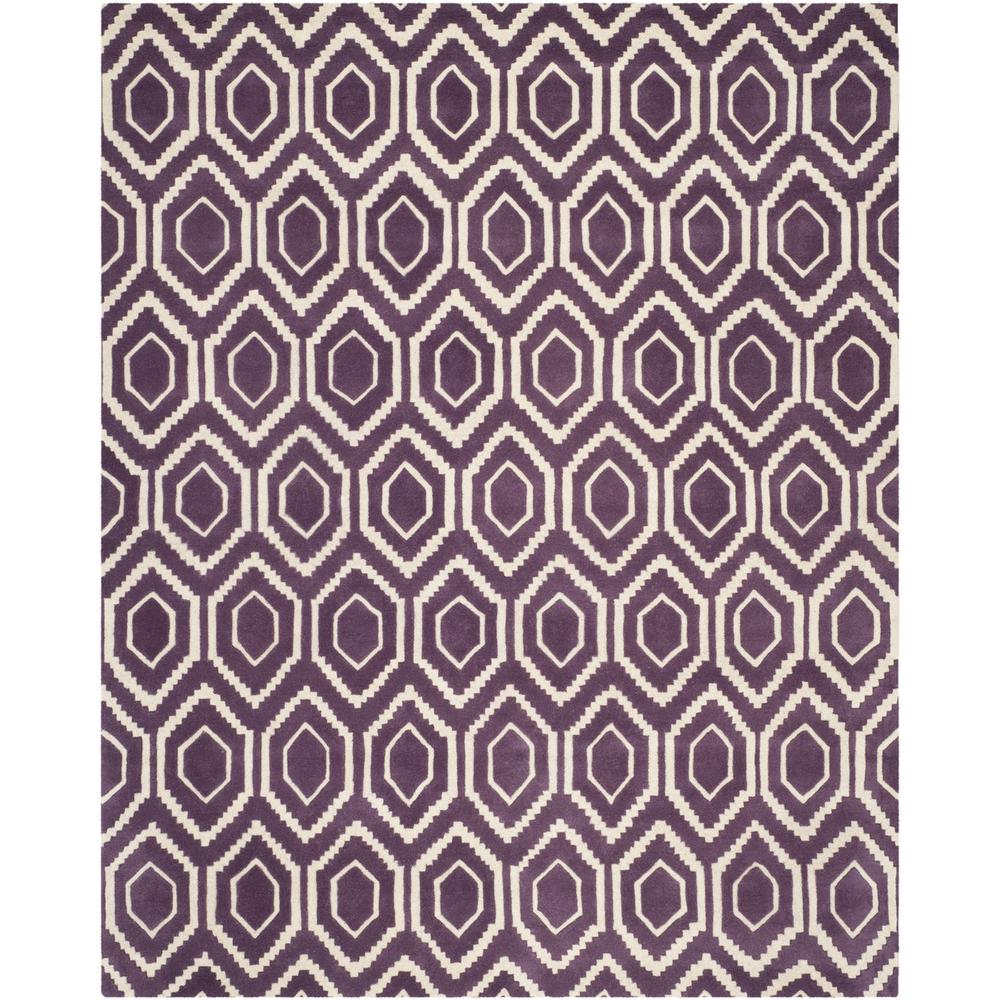 CHATHAM, PURPLE / IVORY, 8' X 10', Area Rug, CHT731F-8. Picture 1