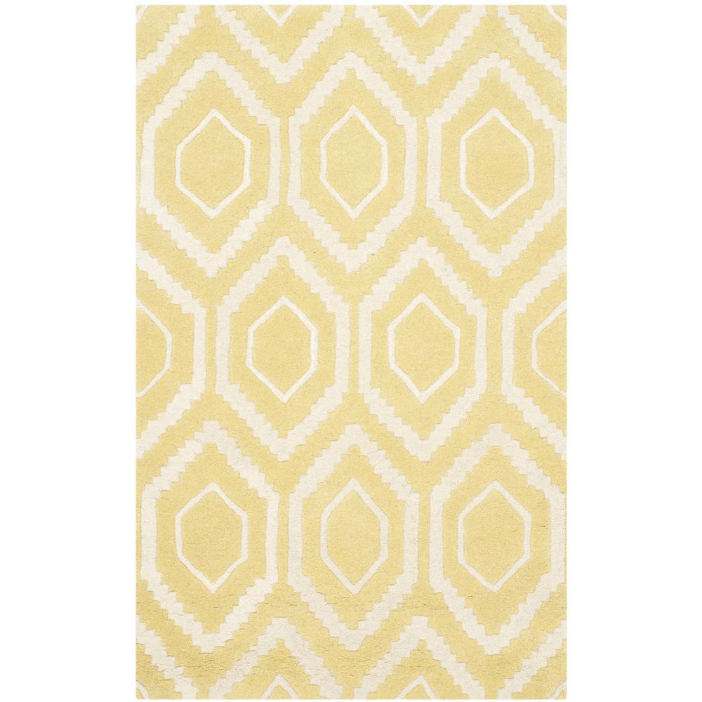 CHATHAM, LIGHT GOLD / IVORY, 3' X 5', Area Rug, CHT731L-3. Picture 1
