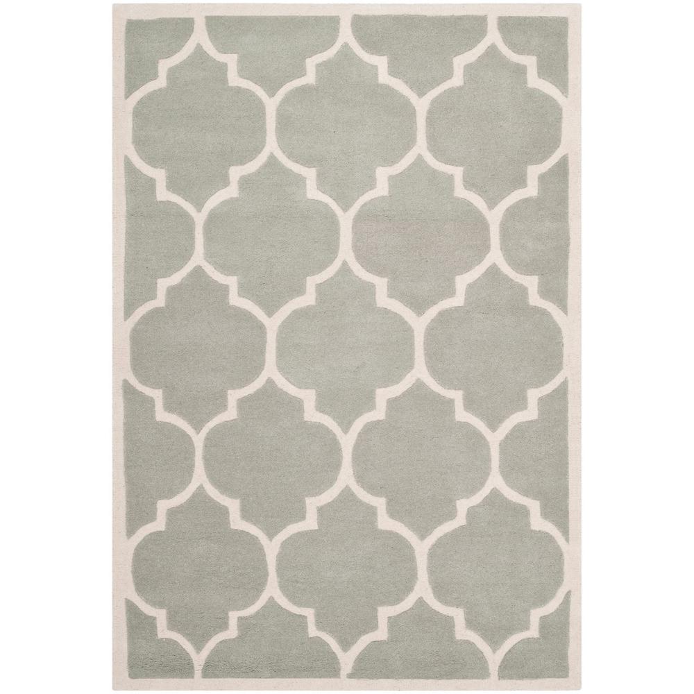 CHATHAM, GREY / IVORY, 3' X 5', Area Rug, CHT733E-3. Picture 1