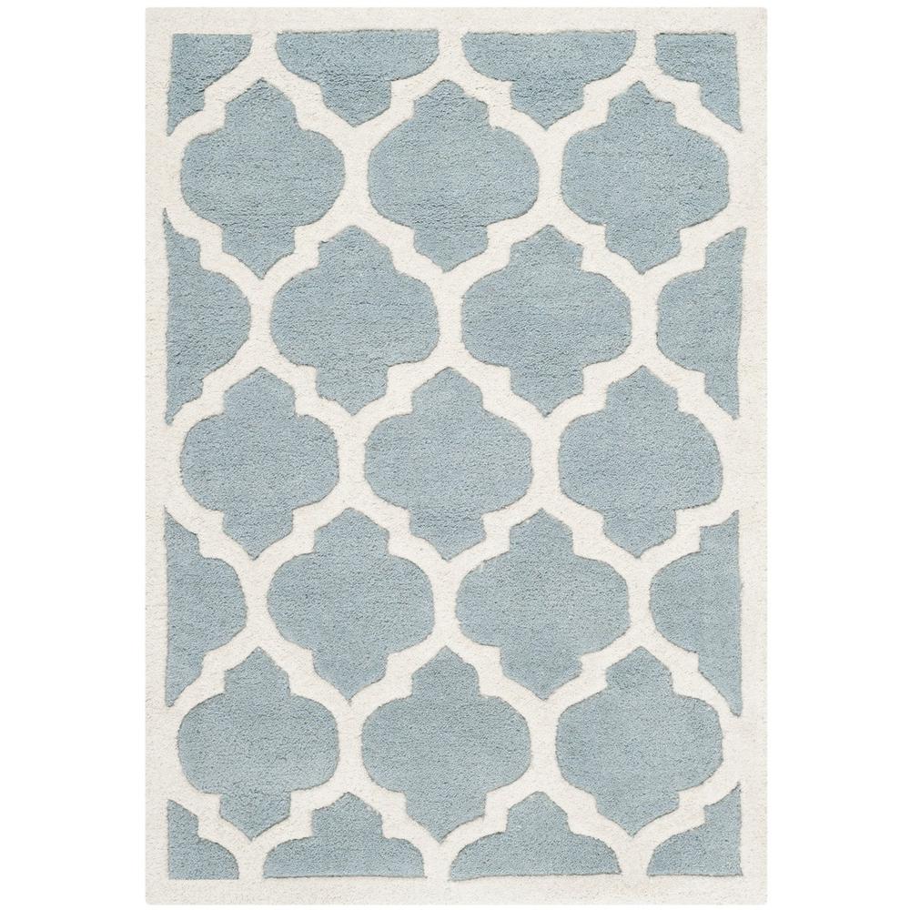 CHATHAM, BLUE / IVORY, 2' X 3', Area Rug, CHT734B-2. Picture 1