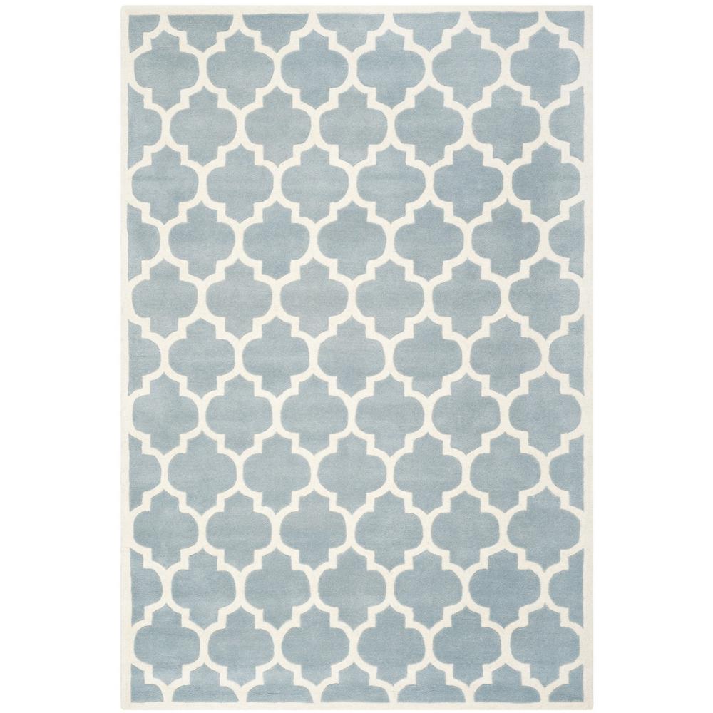 CHATHAM, BLUE / IVORY, 6' X 9', Area Rug, CHT734B-6. Picture 1