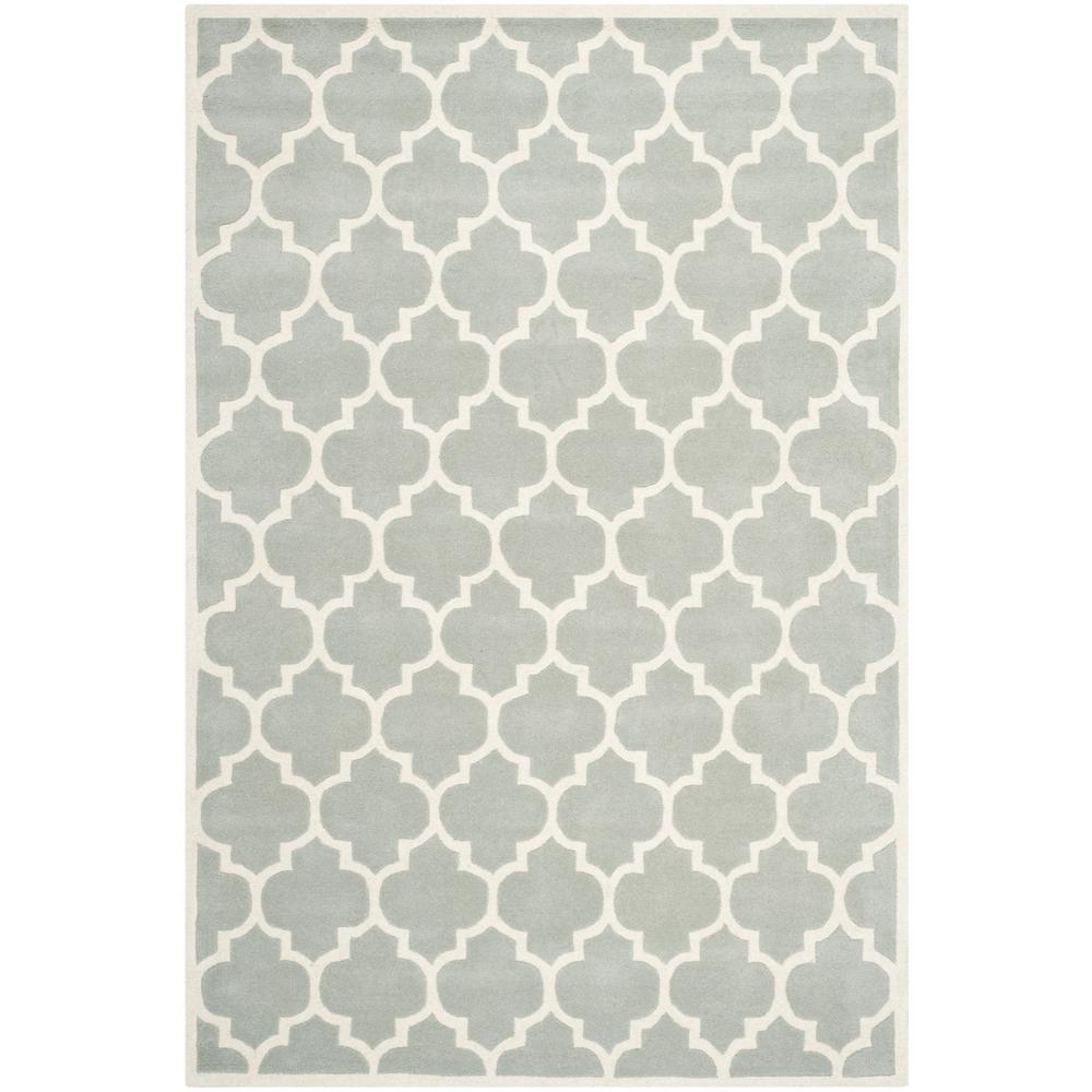 CHATHAM, GREY / IVORY, 6' X 9', Area Rug, CHT734E-6. Picture 1