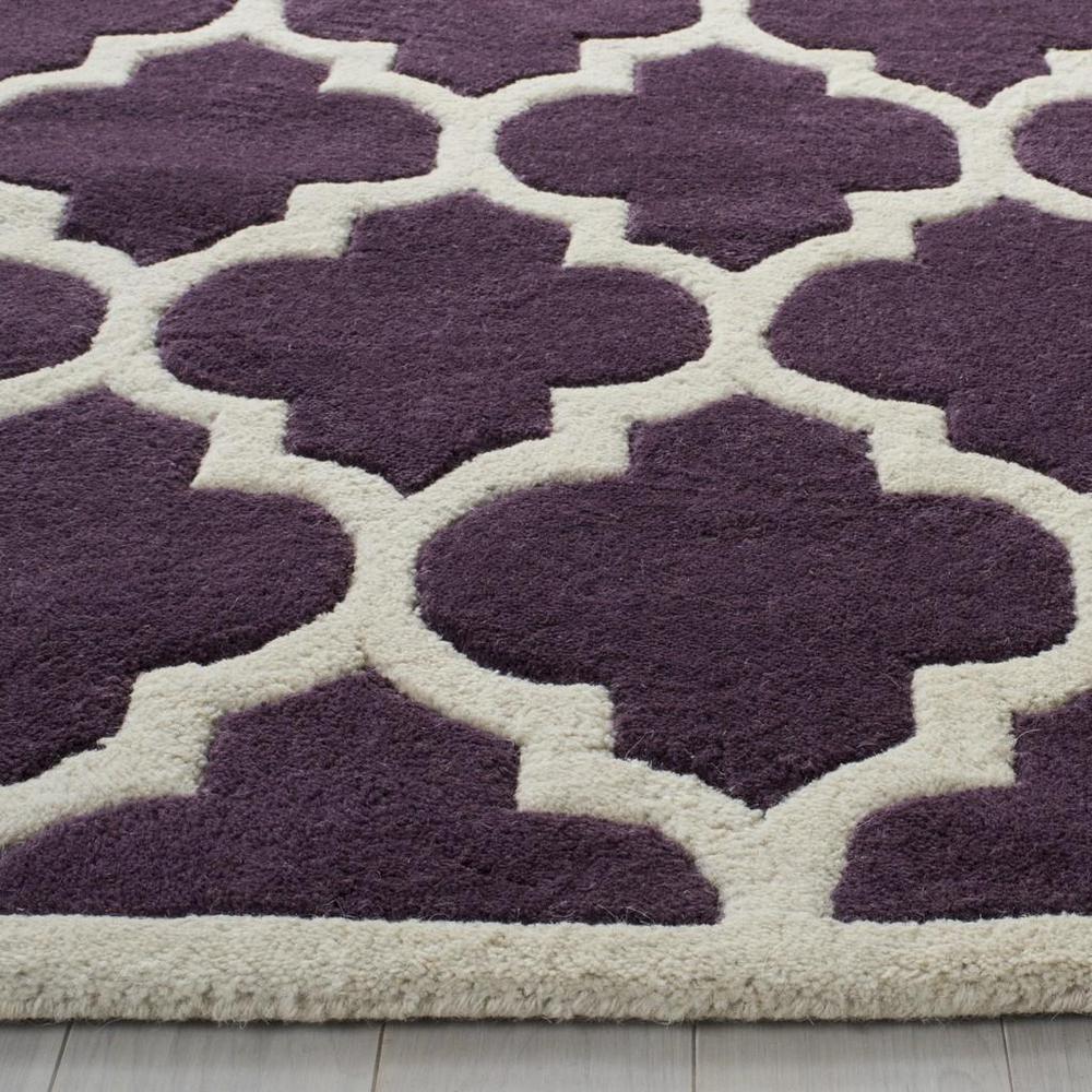 CHATHAM, PURPLE / IVORY, 5' X 8', Area Rug, CHT734F-5. Picture 1