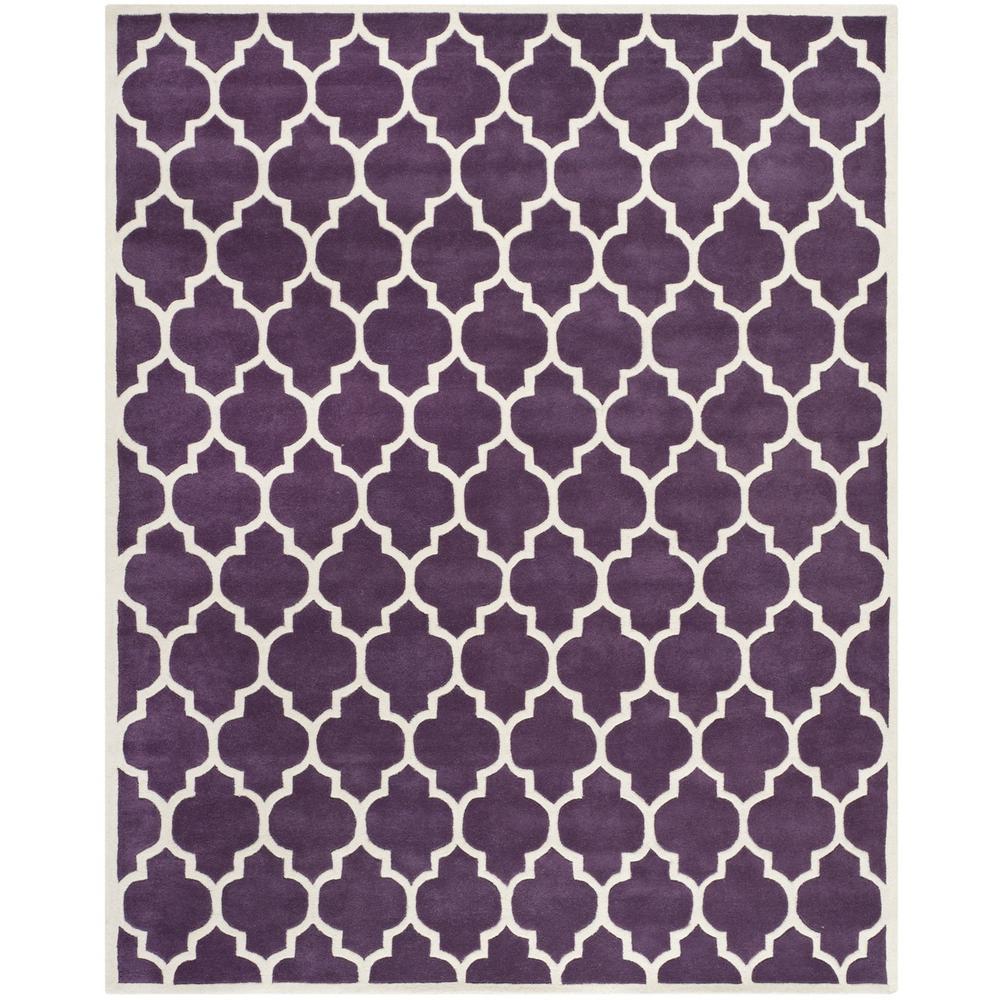 CHATHAM, PURPLE / IVORY, 8' X 10', Area Rug, CHT734F-8. Picture 1