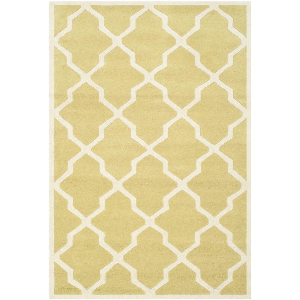 CHATHAM, LIGHT GOLD / IVORY, 3' X 5', Area Rug, CHT735L-3. Picture 1