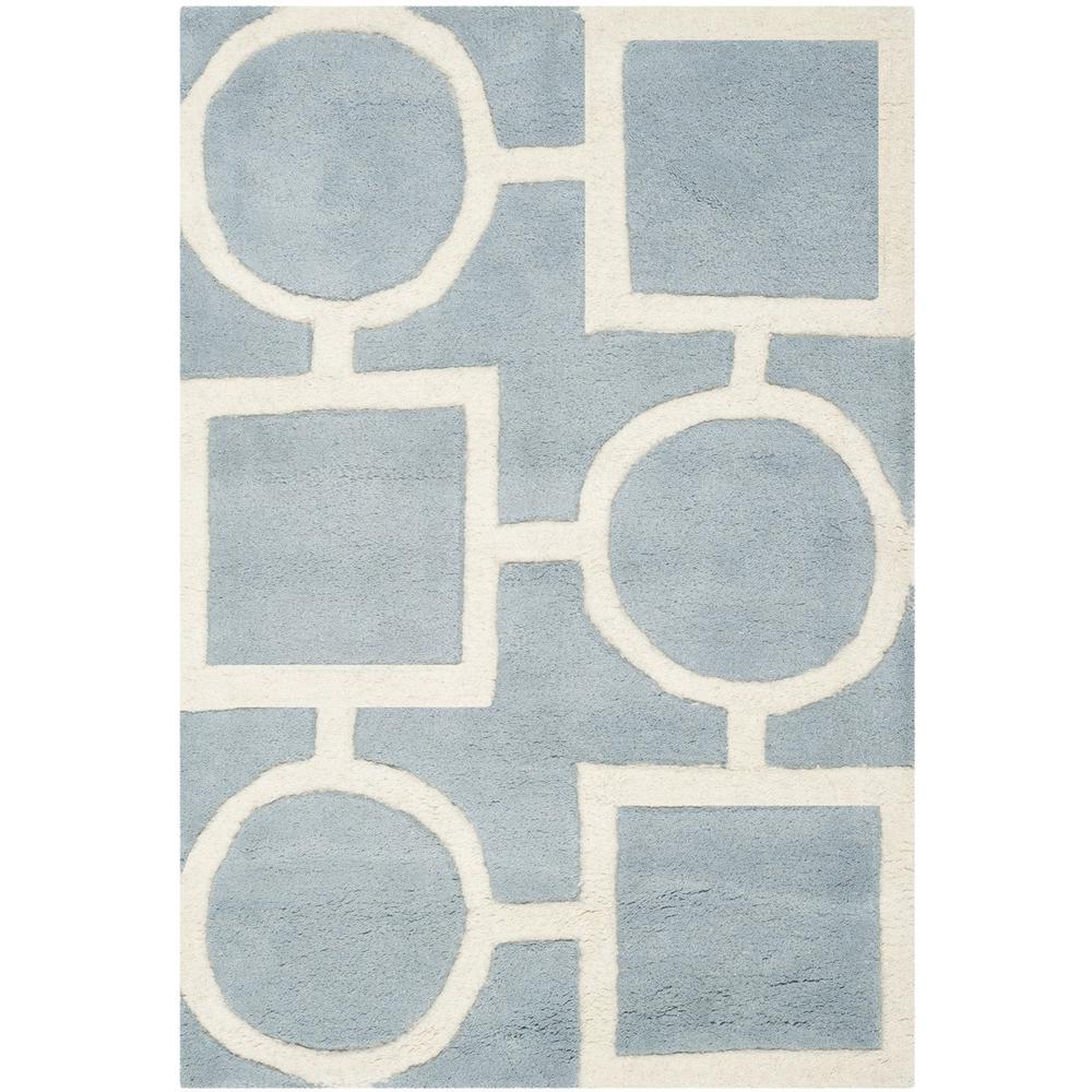 CHATHAM, BLUE / IVORY, 2' X 3', Area Rug, CHT737B-2. Picture 1