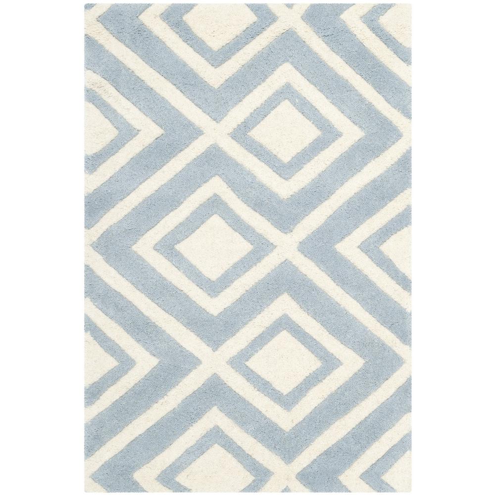 CHATHAM, BLUE / IVORY, 2' X 3', Area Rug, CHT742B-2. Picture 1