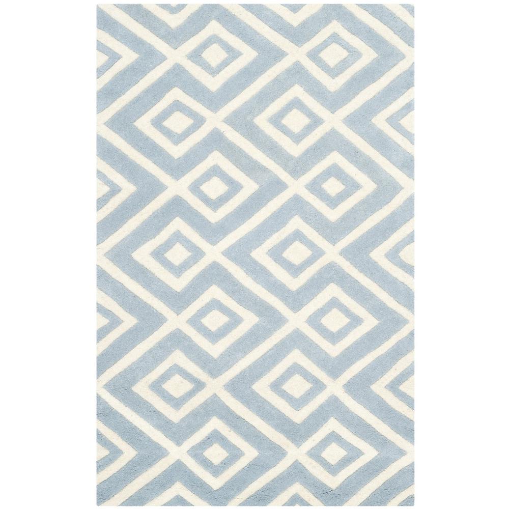 CHATHAM, BLUE / IVORY, 3' X 5', Area Rug, CHT742B-3. Picture 1