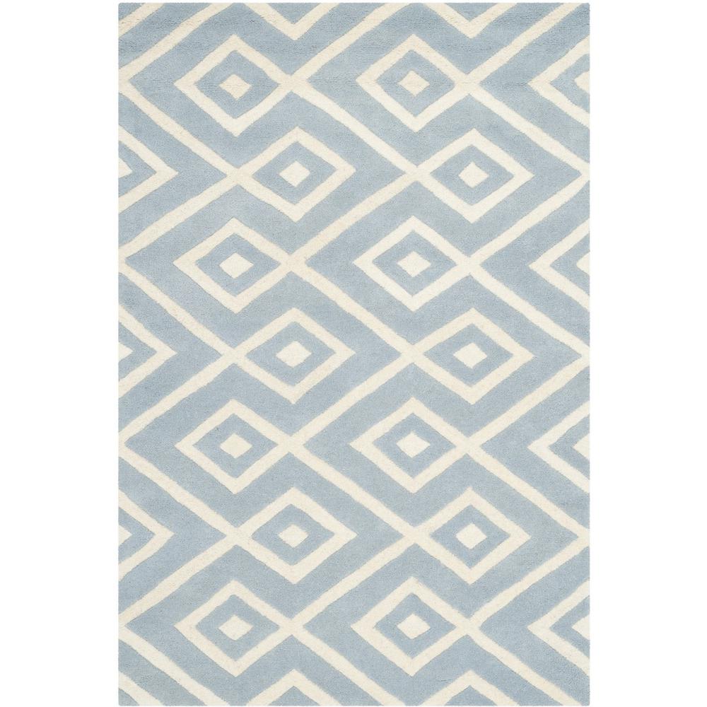 CHATHAM, BLUE / IVORY, 4' X 6', Area Rug, CHT742B-4. Picture 1