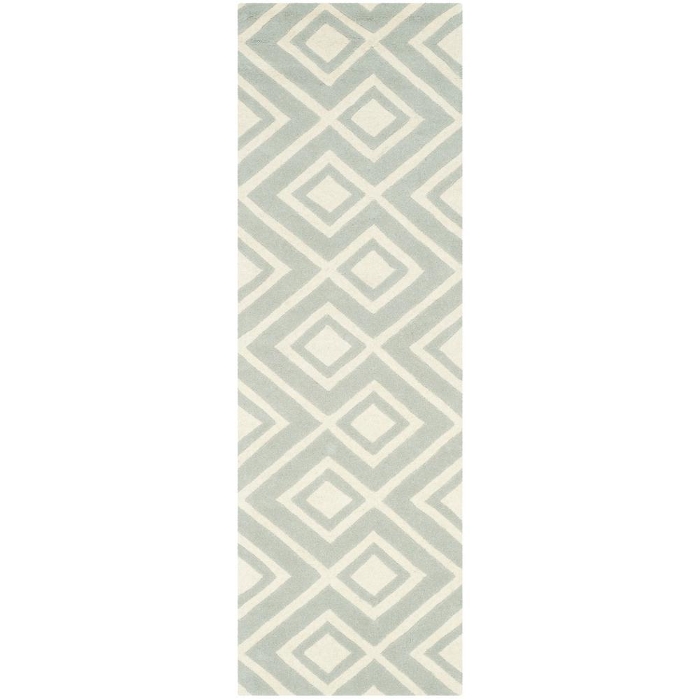 CHATHAM, GREY / IVORY, 2'-3" X 7', Area Rug, CHT742E-27. Picture 1