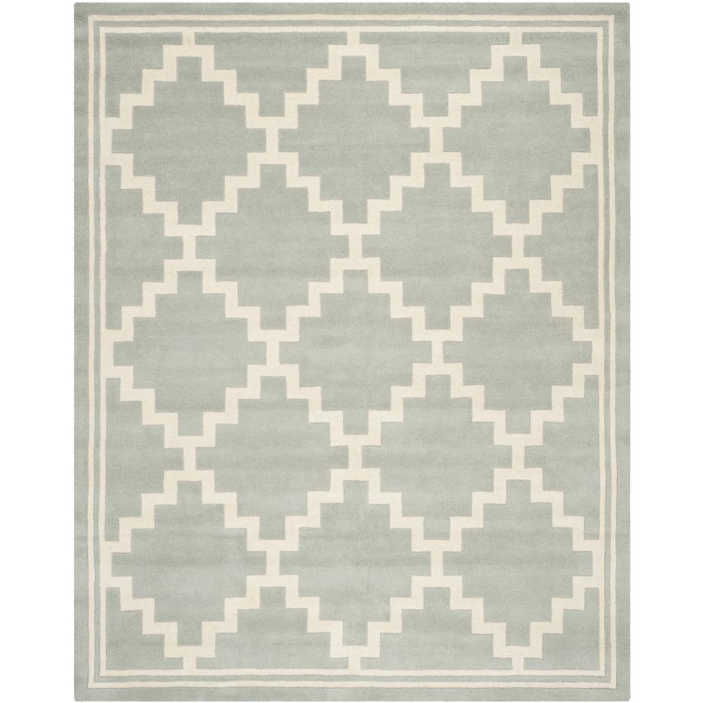 CHATHAM, GREY / IVORY, 8' X 10', Area Rug, CHT743E-8. Picture 1