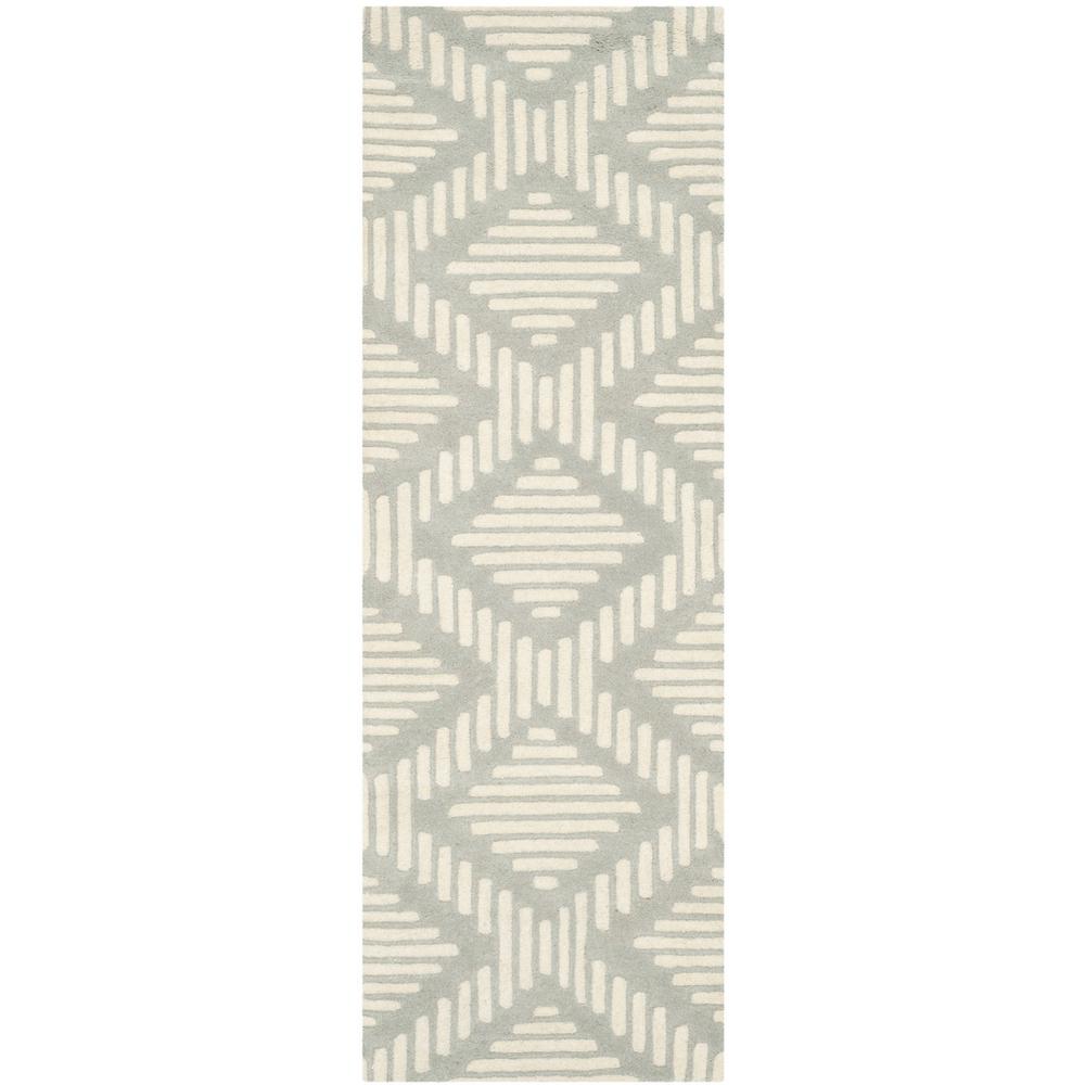 CHATHAM, GREY / IVORY, 2'-3" X 7', Area Rug, CHT744E-27. Picture 1