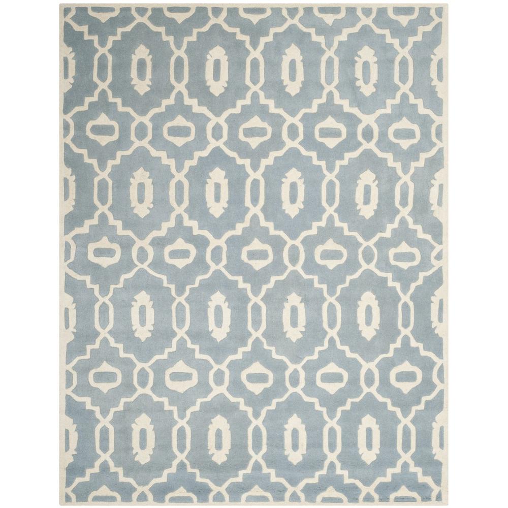 CHATHAM, BLUE / IVORY, 8' X 10', Area Rug, CHT745B-8. Picture 1
