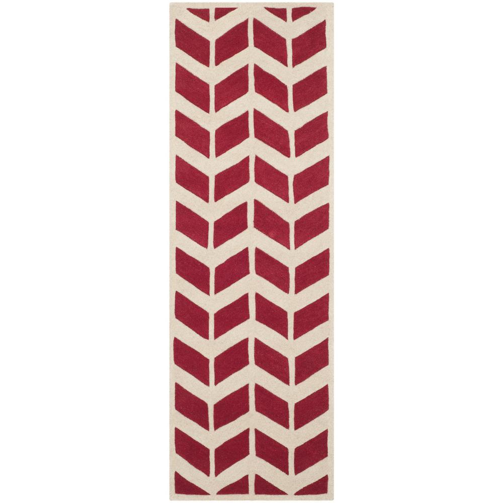 CHATHAM, RED / IVORY, 2'-3" X 7', Area Rug, CHT746G-27. Picture 1