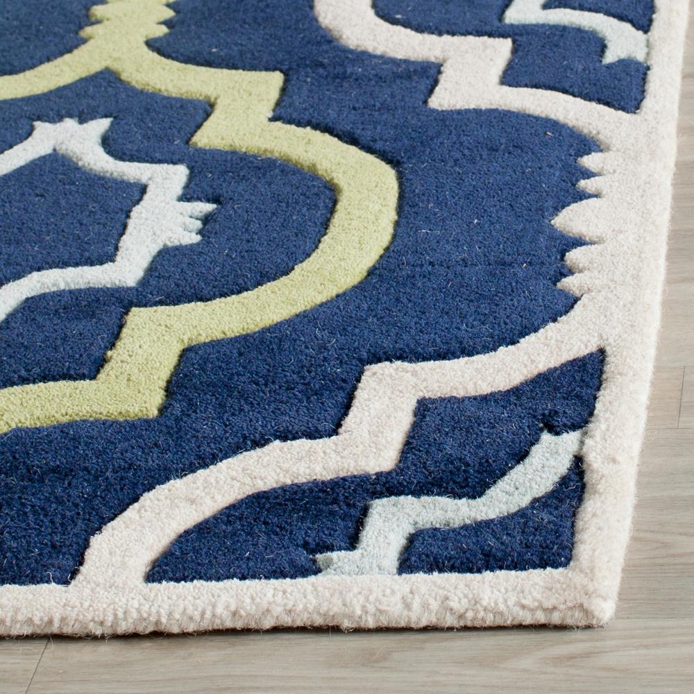 CHATHAM, DARK BLUE / MULTI, 2'-3" X 11', Area Rug. Picture 1
