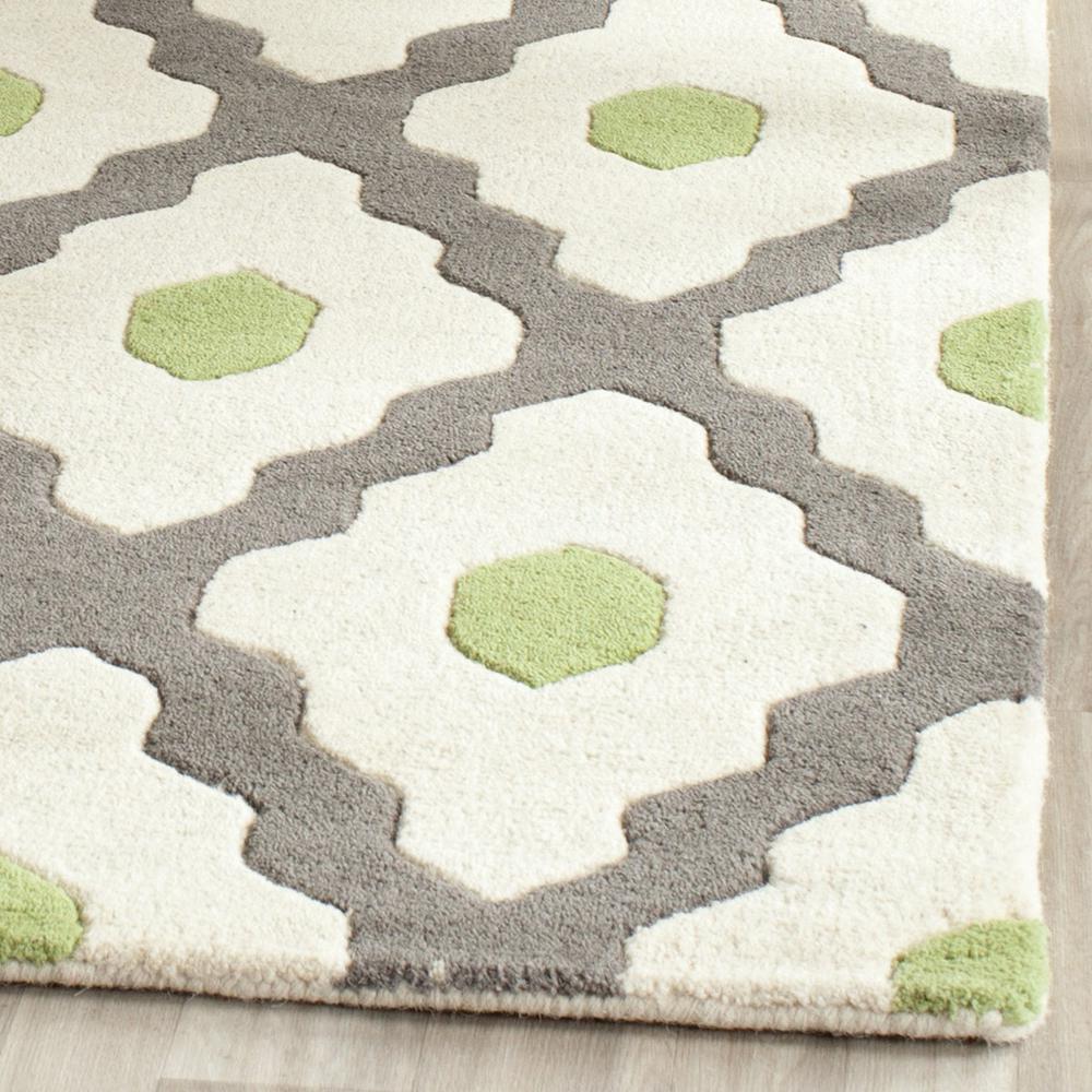 CHATHAM, DARK GREY / IVORY, 6' X 9', Area Rug, CHT748K-6. Picture 1