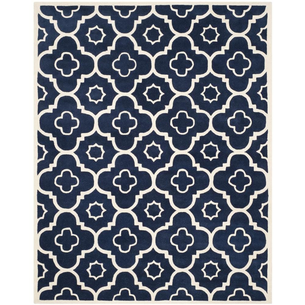 CHATHAM, DARK BLUE / IVORY, 8' X 10', Area Rug, CHT750C-8. Picture 1