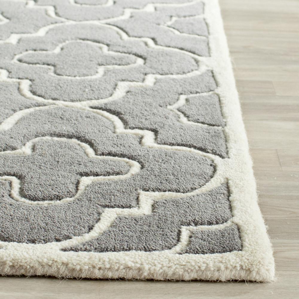 CHATHAM, DARK GREY / IVORY, 2'-3" X 11', Area Rug, CHT750D-211. Picture 1