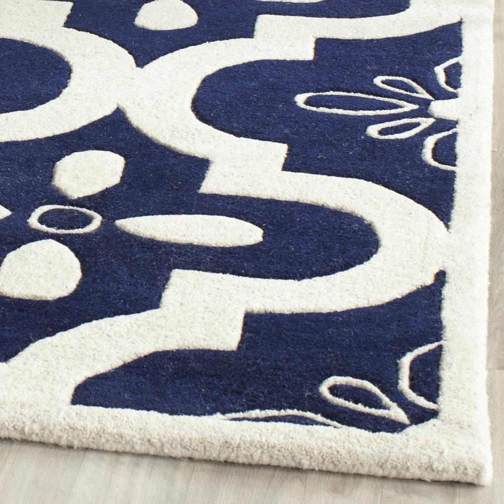 CHATHAM, DARK BLUE / IVORY, 6' X 9', Area Rug, CHT751C-6. Picture 1