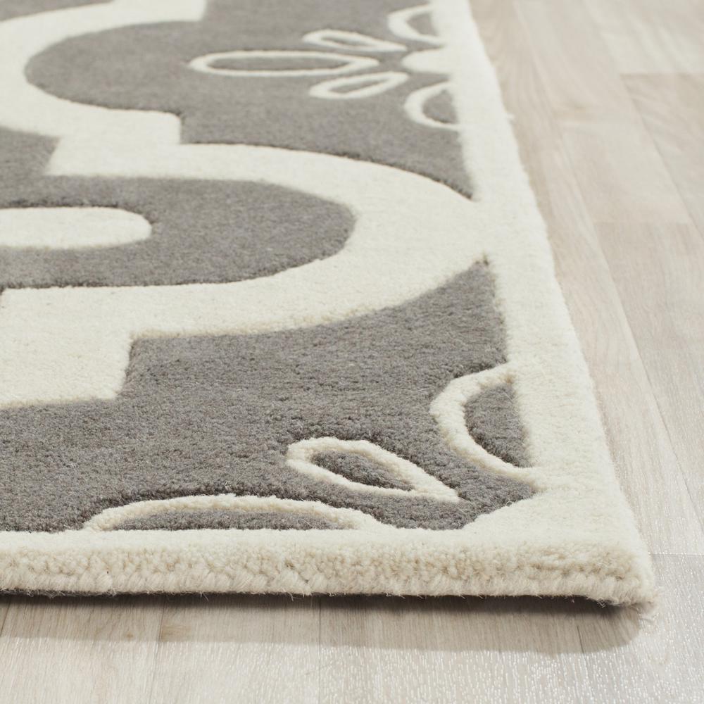 CHATHAM, DARK GREY / IVORY, 6' X 9', Area Rug, CHT751D-6. Picture 1