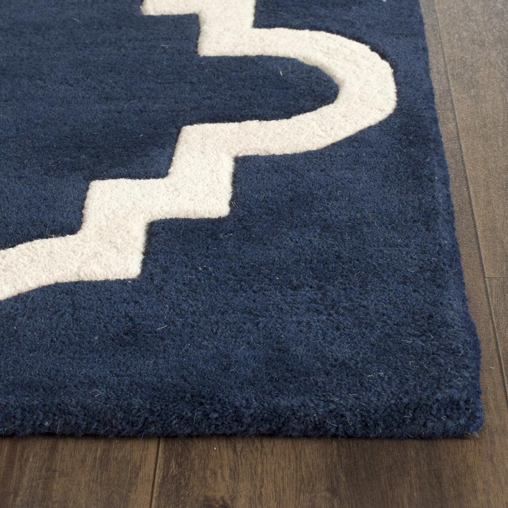 CHATHAM, DARK BLUE / IVORY, 2'-3" X 7', Area Rug, CHT753C-27. Picture 1