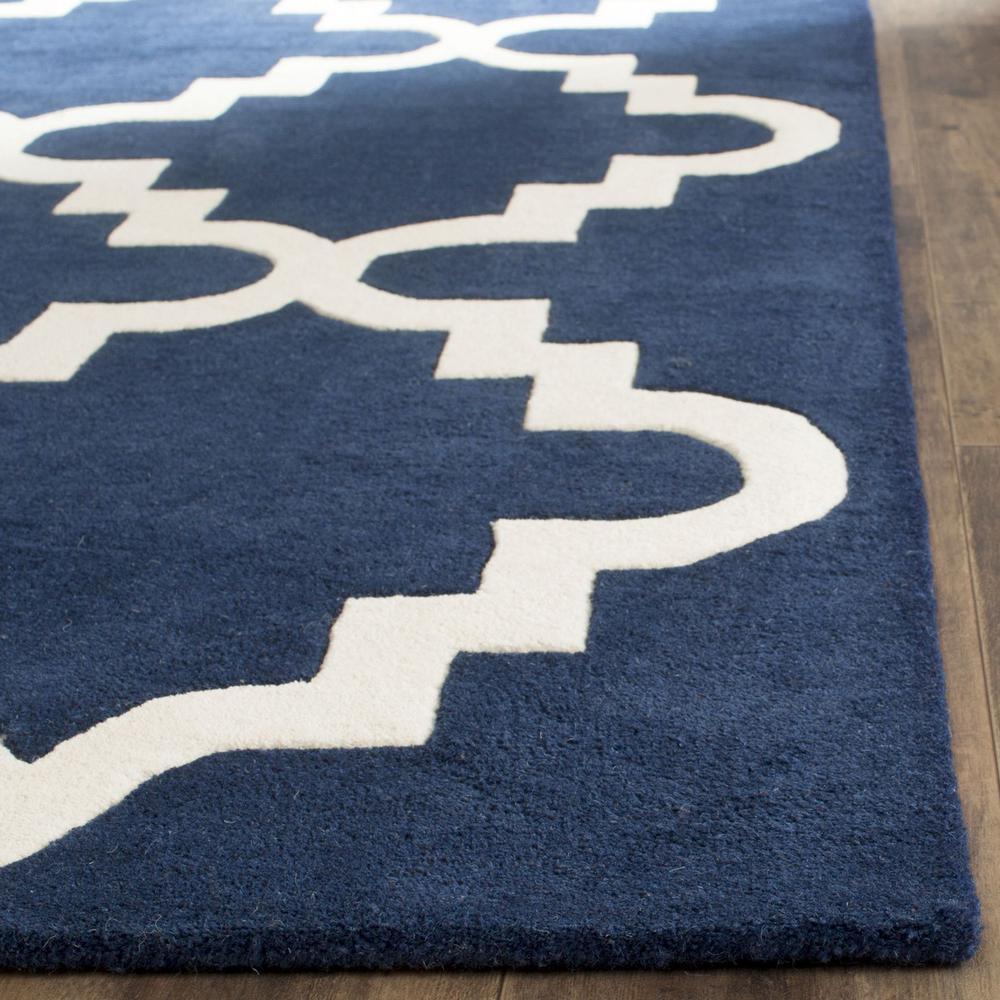 CHATHAM, DARK BLUE / IVORY, 6' X 9', Area Rug, CHT753C-6. Picture 1