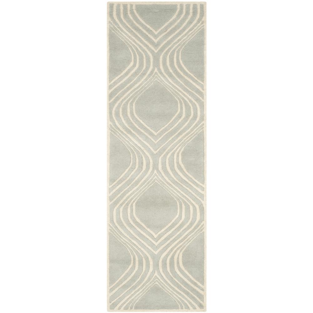 CHATHAM, GREY / IVORY, 2'-3" X 7', Area Rug, CHT758E-27. Picture 1