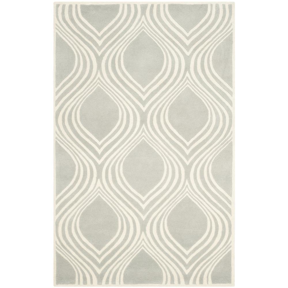CHATHAM, GREY / IVORY, 4' X 6', Area Rug, CHT758E-4. Picture 1