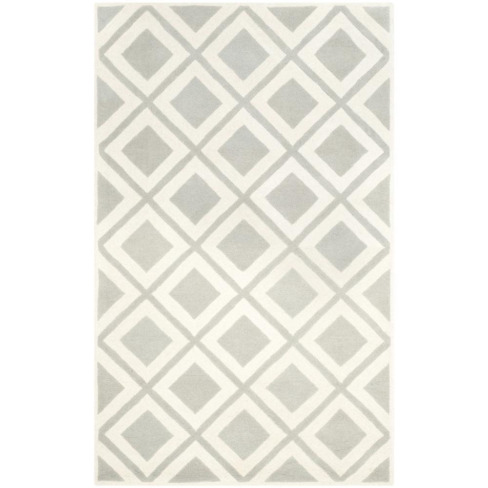 CHATHAM, GREY / IVORY, 5' X 8', Area Rug, CHT759E-5. Picture 1